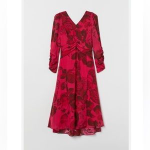 H&M Patterned Silk Dress